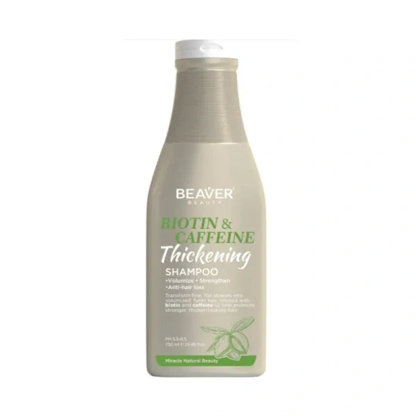 BEAVER Biotin & Caffeine szampon do włosów wzmacniający Thickening 730ml 