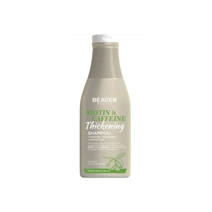 BEAVER Biotin & Caffeine szampon do włosów wzmacniający Thickening 730ml 