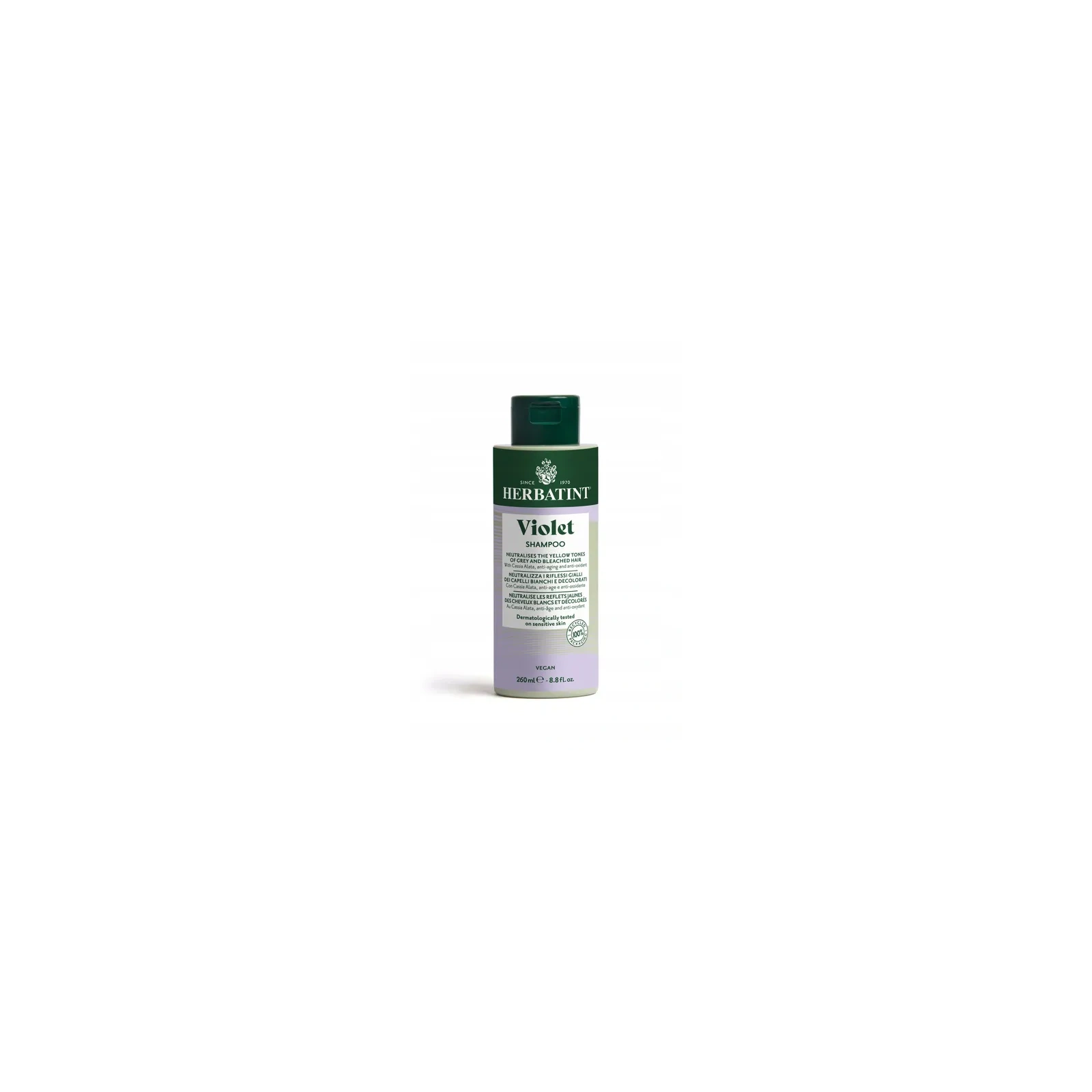HERBATINT Bio Organic Violet szampon do włosów niweluje żółte tony 260ml 