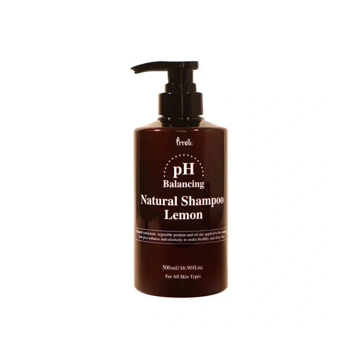 PRRETI PH Balancing Natural szampon do włosów zniszczonych Lemon 500ml