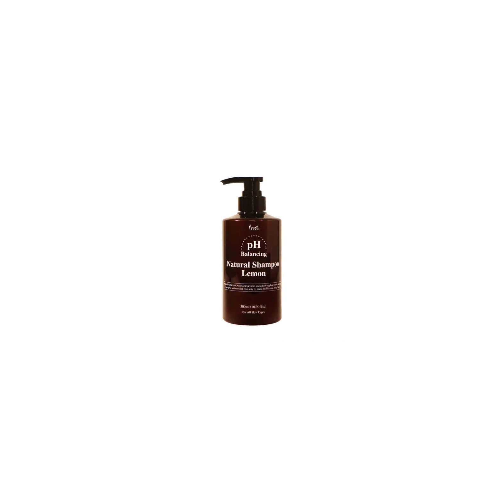 PRRETI PH Balancing Natural szampon do włosów zniszczonych Lemon 500ml