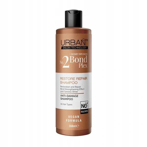 Urban Care URBAN CARE Bond Plex Restore Repair szampon do włosów No:2 350ml — Składniki i ocena