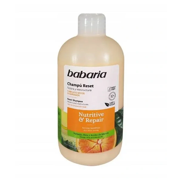 BABARIA Reset Nutritive & Repair szampon do włosów suchych 500ml 