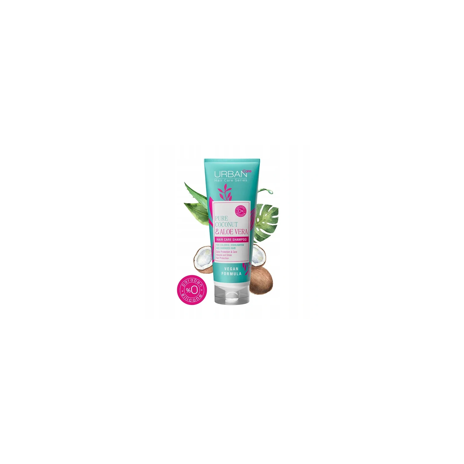 URBAN CARE Pure Coconut & Aloe Vera szampon do włosów farbowanych 250ml 