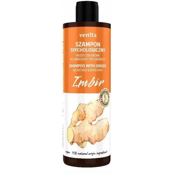 VENITA Trichological trychologiczny szampon do włosów Imbir 300ml 