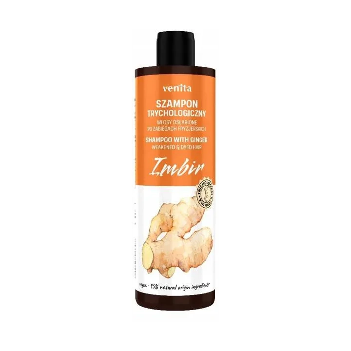 VENITA Trichological trychologiczny szampon do włosów Imbir 300ml 
