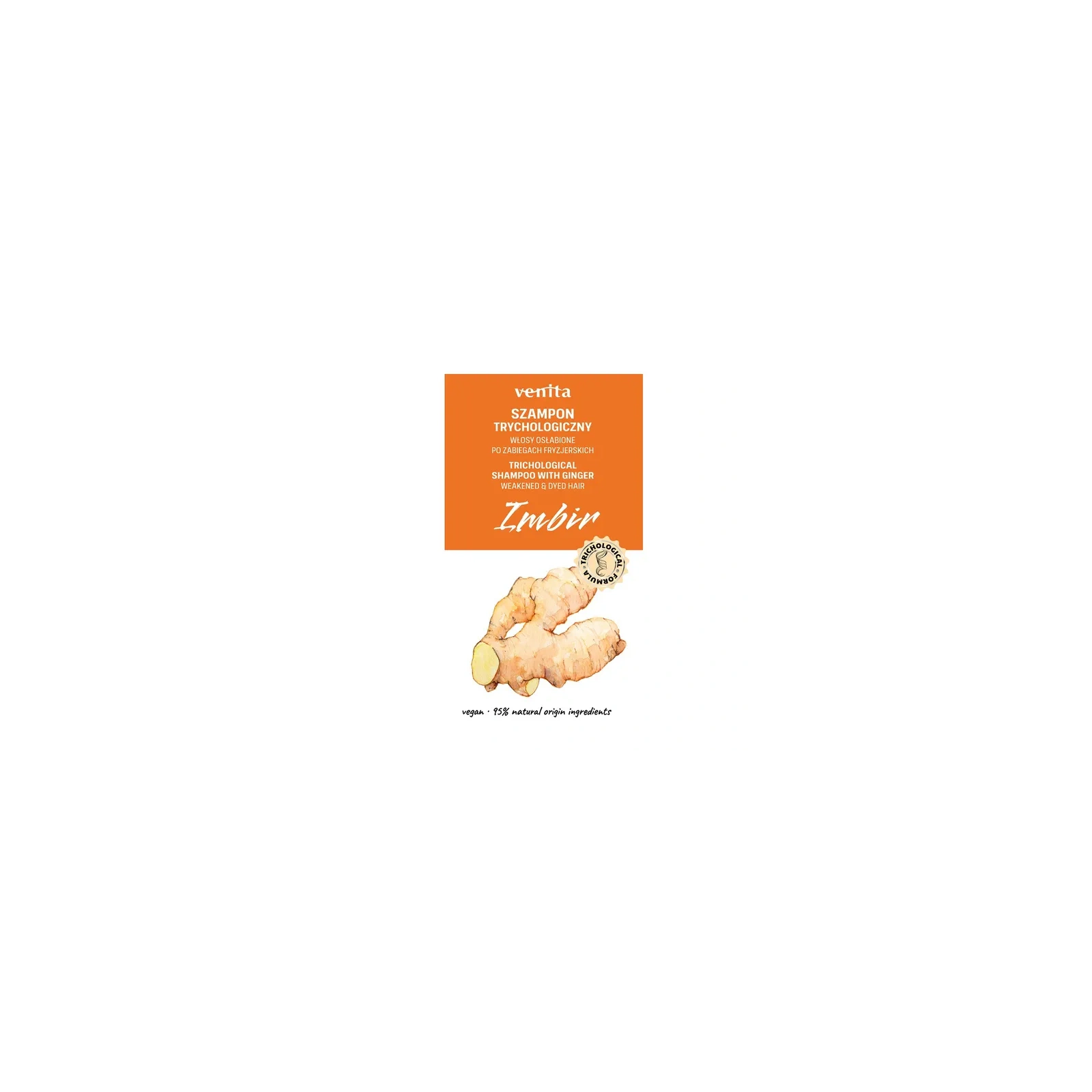 VENITA Trichological trychologiczny szampon do włosów Imbir 300ml 