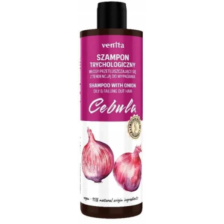 VENITA Trichological trychologiczny szampon do włosów Cebula 300ml 