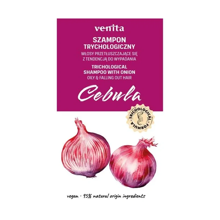 VENITA Trichological trychologiczny szampon do włosów Cebula 300ml 