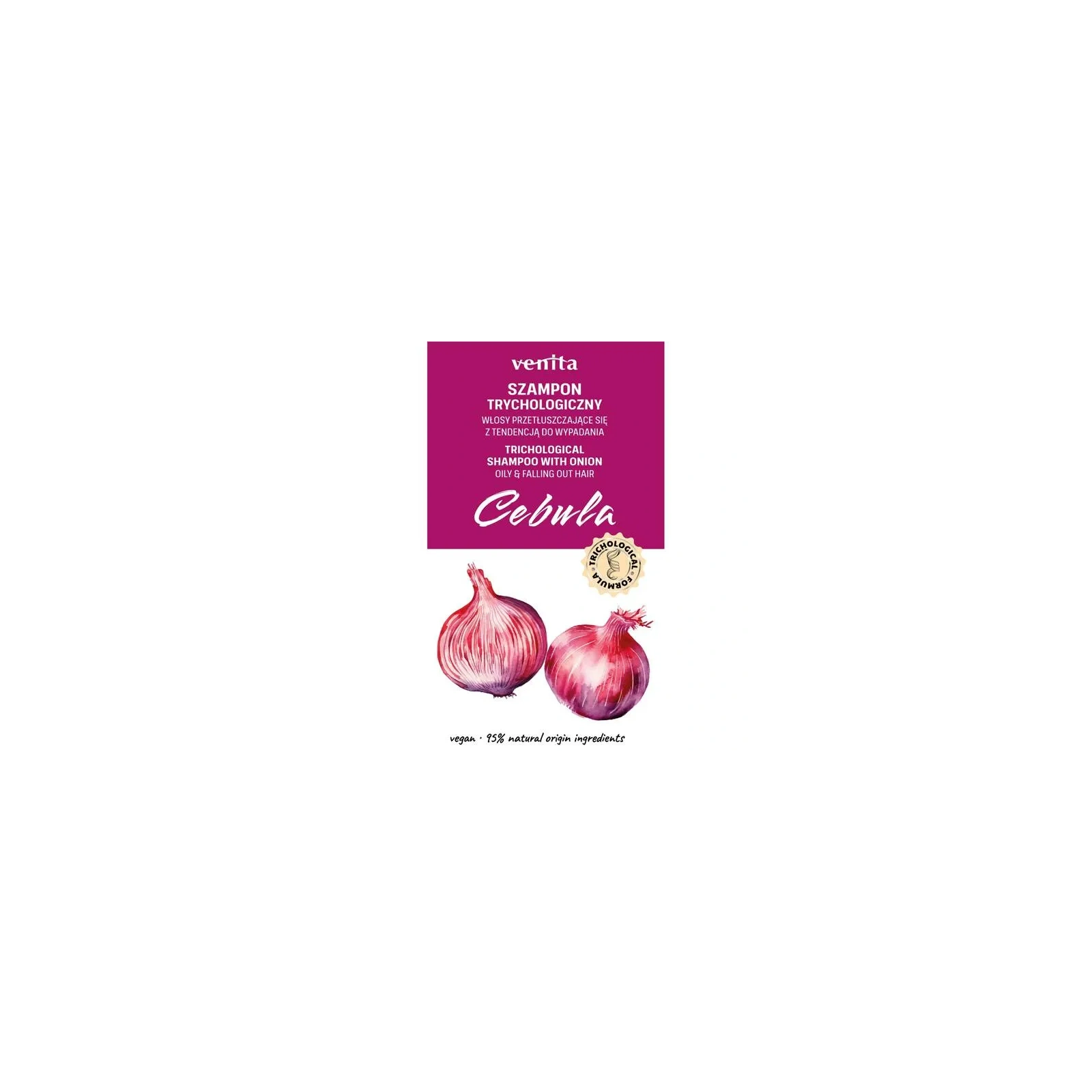 VENITA Trichological trychologiczny szampon do włosów Cebula 300ml 