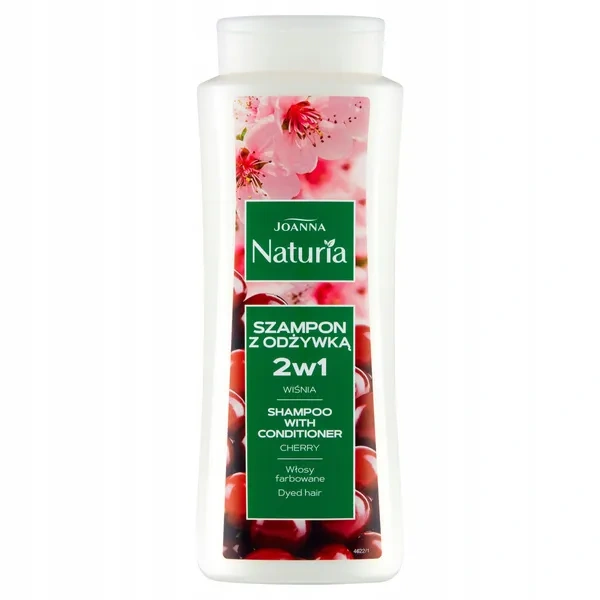 Joanna JOANNA Naturia szampon z odżywką 2w1 Wiśnia 500ml