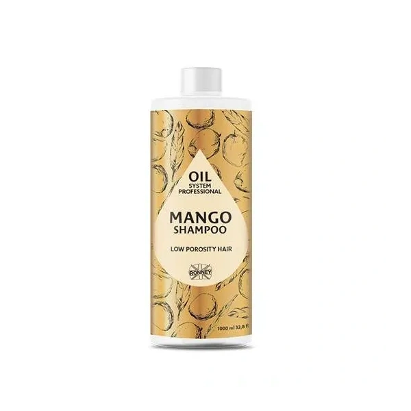 RONNEY Oil System Low Porosity szampon do włosów Mango 1000ml 