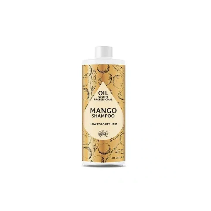 RONNEY Oil System Low Porosity szampon do włosów Mango 1000ml 