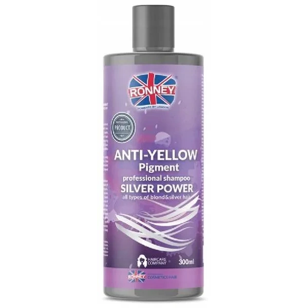 RONNEY Anti Yellow Pigment szampon do włosów Silver 300ml