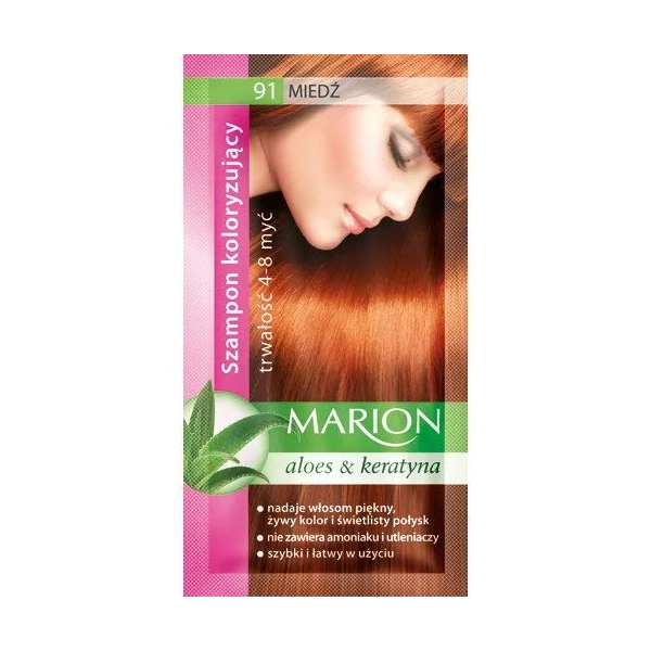MARION Szampon koloryzujący 91 Miedż 40ml