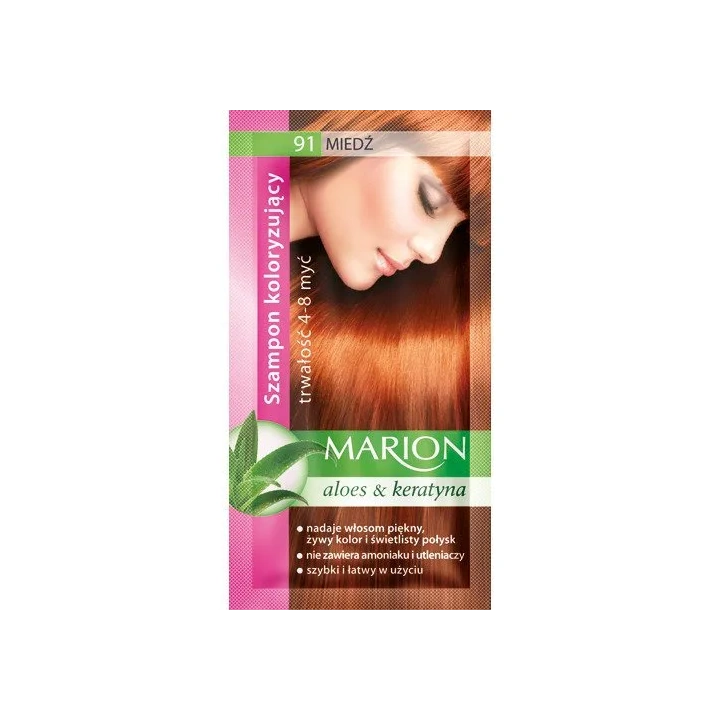 MARION Szampon koloryzujący 91 Miedż 40ml