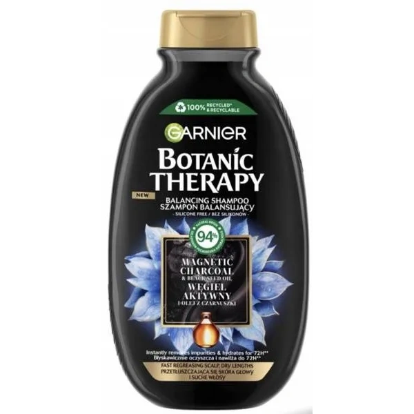 GARNIER Botanic Therapy szampon Aktywny Węgiel 400ml