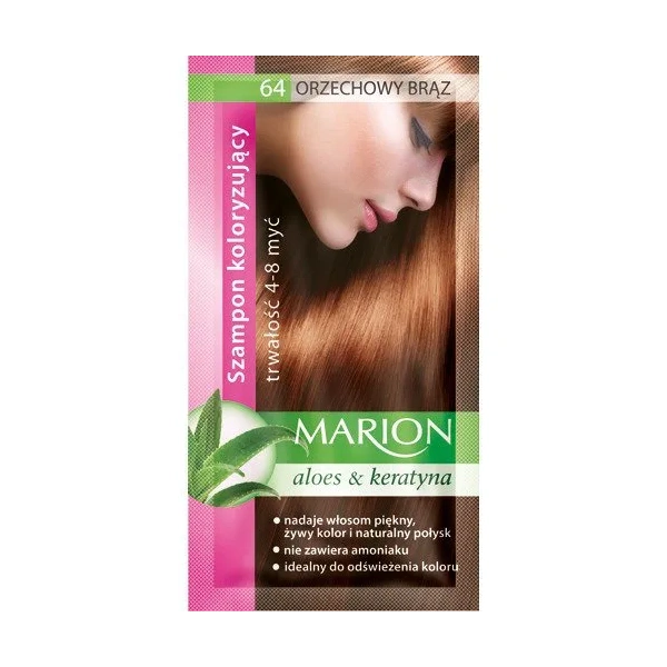 MARION Szampon koloryzujący 64 Orzechowy Brąz 40ml