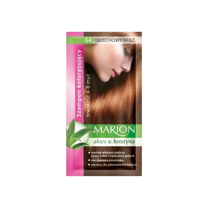 MARION Szampon koloryzujący 64 Orzechowy Brąz 40ml