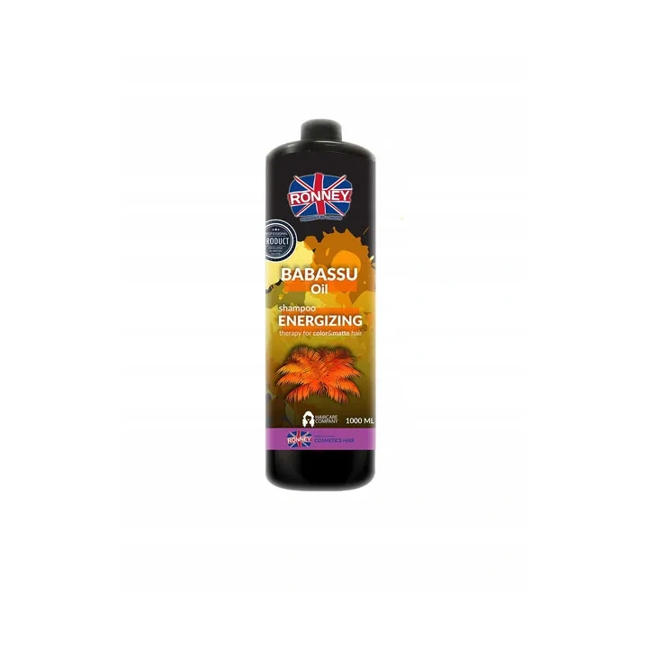 RONNEY Babassu Oil enegretyzujący szampon do włosów farbowanych  1000ml