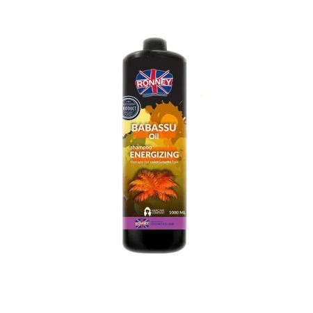 RONNEY Babassu Oil enegretyzujący szampon do włosów farbowanych  1000ml
