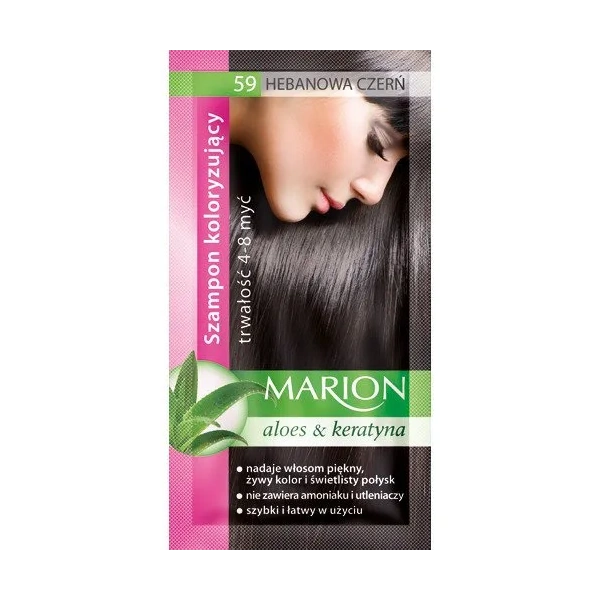 MARION Szampon koloryzujący 59 Hebanowa Czerń 40ml
