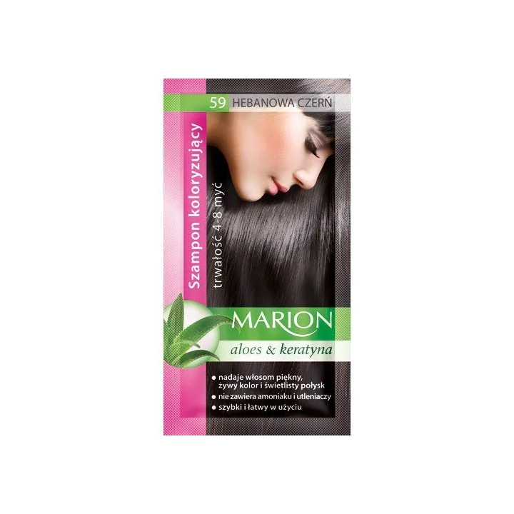 MARION Szampon koloryzujący 59 Hebanowa Czerń 40ml
