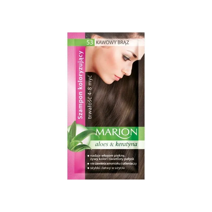 MARION Szampon koloryzujący 53 Kawowy Brąz 40ml