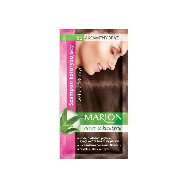 MARION Szampon koloryzujący 52 Aksamitny Brąz 40ml