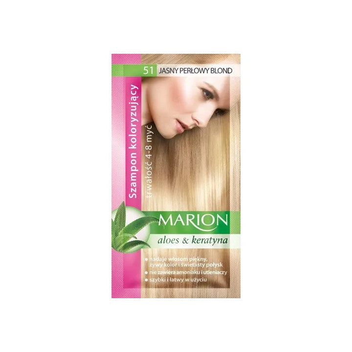 MARION szampon koloryzujący 51 Jasny Perłowy Blond 40ml