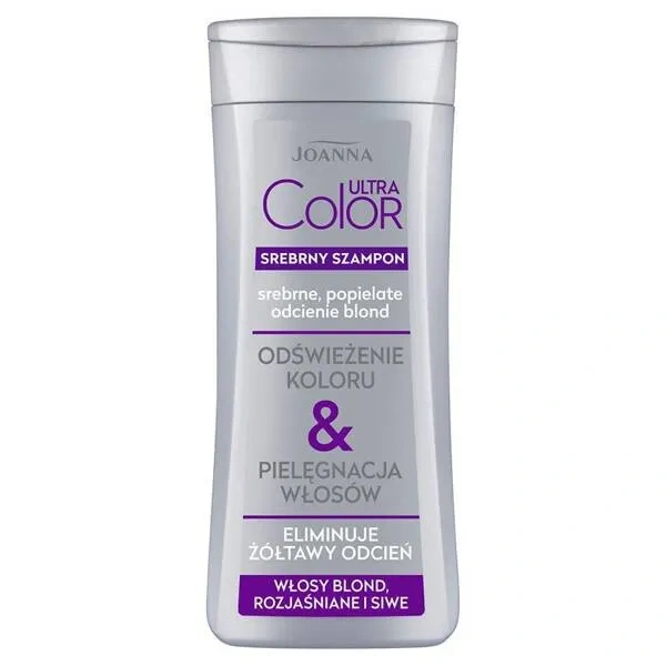 JOANNA Ultra Color szampon do włosów Srebrne odcienie blond 200ml