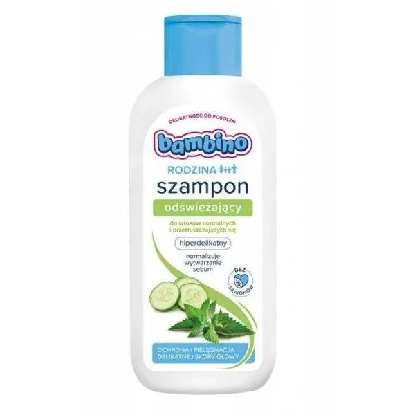 BAMBINO Rodzina szampon do włosów przetłuszczających się Odświeżający 400ml