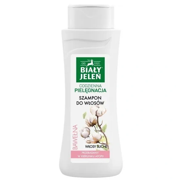 BIAŁY JELEŃ Szampon do włosów Czysta Bawełna 300ml