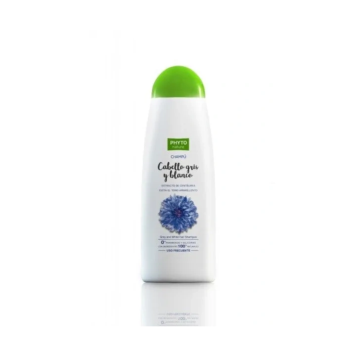 PHYTO NATURE Szampon do włosów jasny i siwych z wyciągiem z Bławatka 400ml