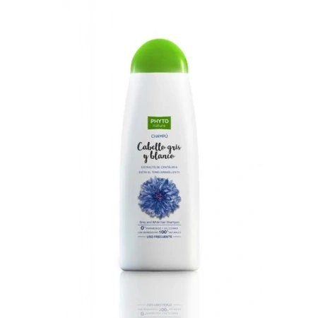 PHYTO NATURE Szampon do włosów jasny i siwych z wyciągiem z Bławatka 400ml