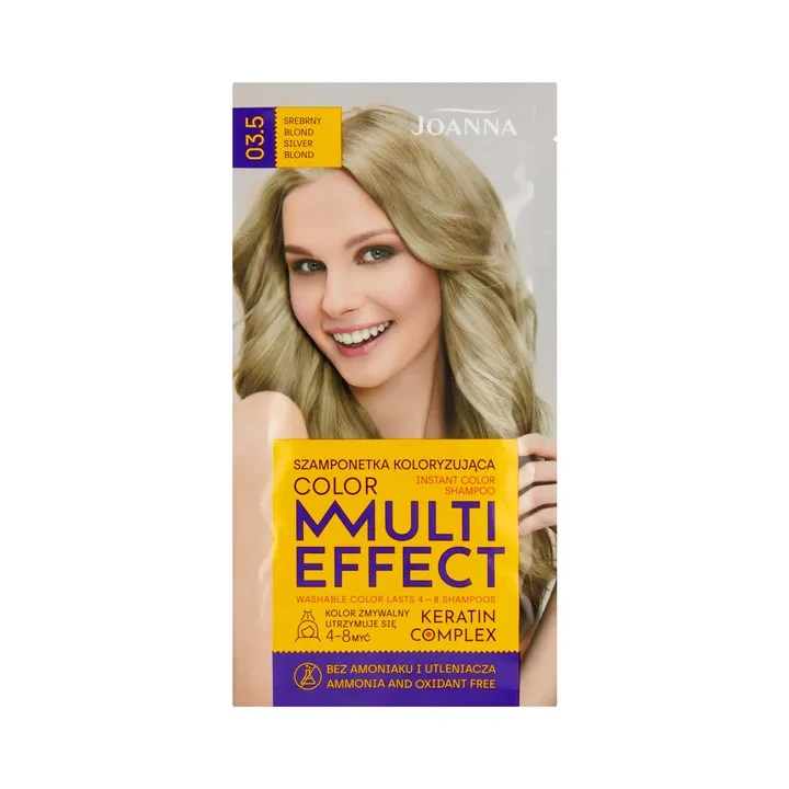 JOANNA Multi Effect szamponetka koloryzująca 03.5 Srebrny Blond