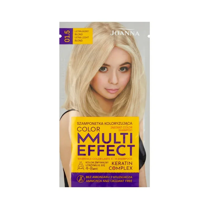 JOANNA Multi Effect szamponetka koloryzująca 01.5 Ultrajasny Blond