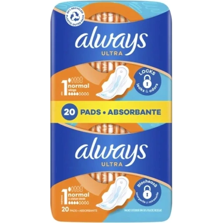 ALWAYS Ultra Normal+ podpaski ze skrzydełkami Duo 2x10szt 