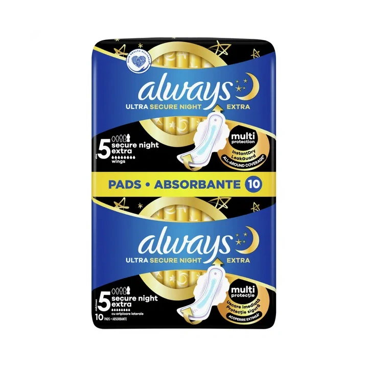 ALWAYS Ultra Secure Night podpaski ze skrzydełkami Light Duo 2x5szt 