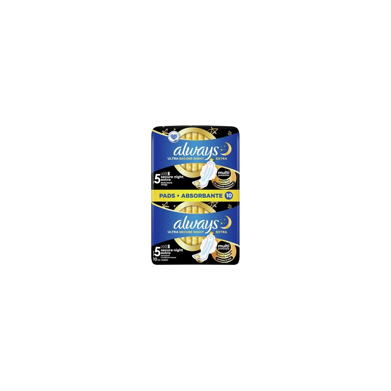 ALWAYS Ultra Secure Night podpaski ze skrzydełkami Light Duo 2x5szt 