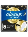 ALWAYS Ultra Secure Night podpaski ze skrzydełkami Light Duo 2x5szt 