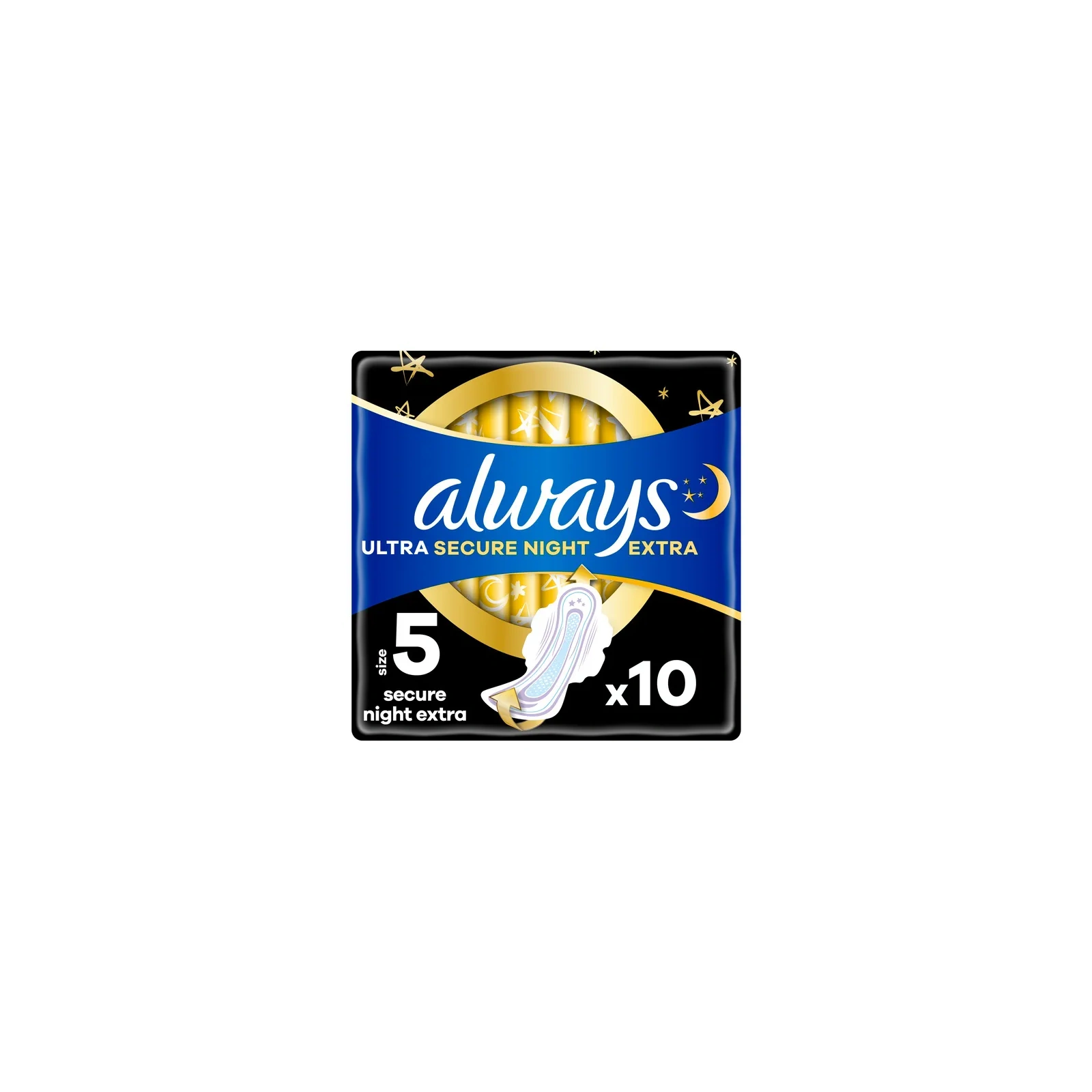 ALWAYS Ultra Secure Night podpaski ze skrzydełkami Light Duo 2x5szt 