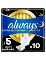 ALWAYS Ultra Secure Night podpaski ze skrzydełkami Light Duo 2x5szt 
