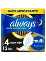 ALWAYS podpaski ze skrzydełkami Ultra Secure Night XL Duo 2x6szt