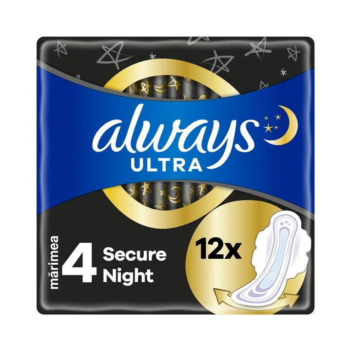 ALWAYS podpaski ze skrzydełkami Ultra Secure Night XL Duo 2x6szt