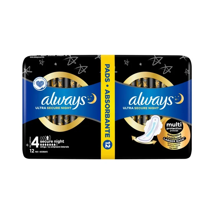 ALWAYS podpaski ze skrzydełkami Ultra Secure Night XL Duo 2x6szt