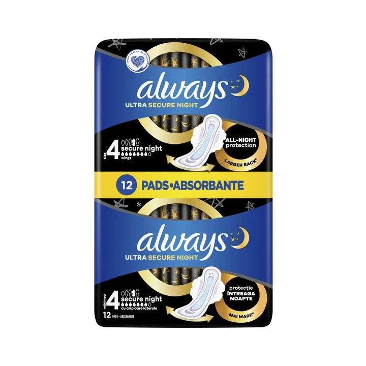 ALWAYS podpaski ze skrzydełkami Ultra Secure Night XL Duo 2x6szt