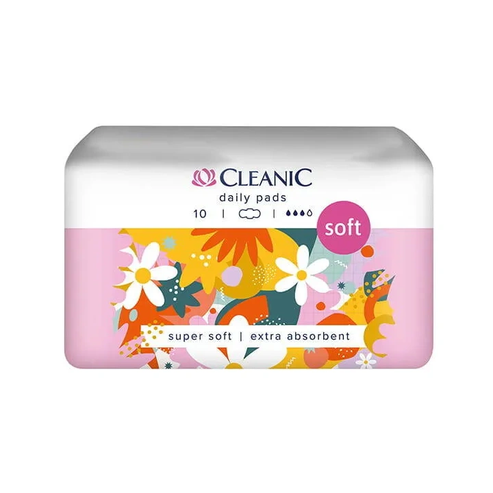 CLEANIC Soft podpaski ze skrzydełkami 10szt 