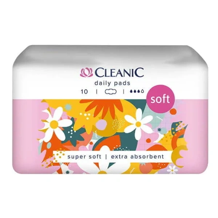 CLEANIC Soft podpaski ze skrzydełkami 10szt 