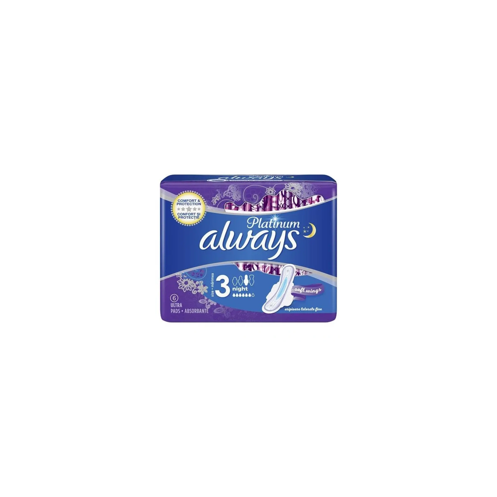 ALWAYS Platinum podpaski Night 6szt